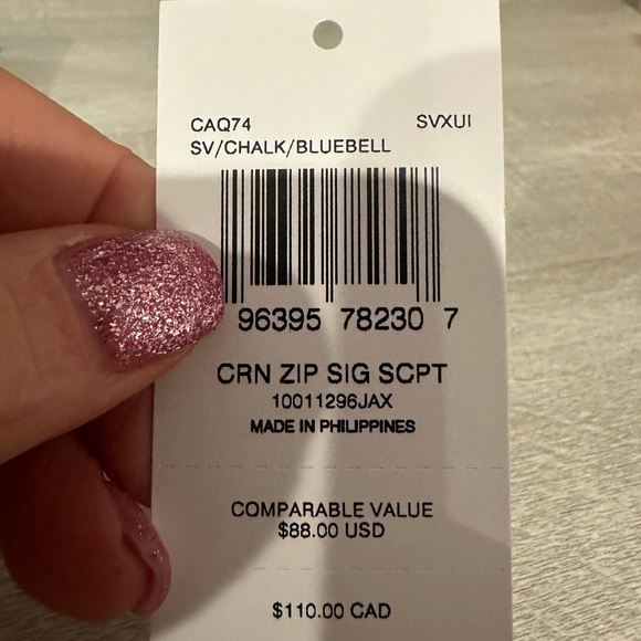 Coach White and Blue Wristlet - Picture 6 of 6